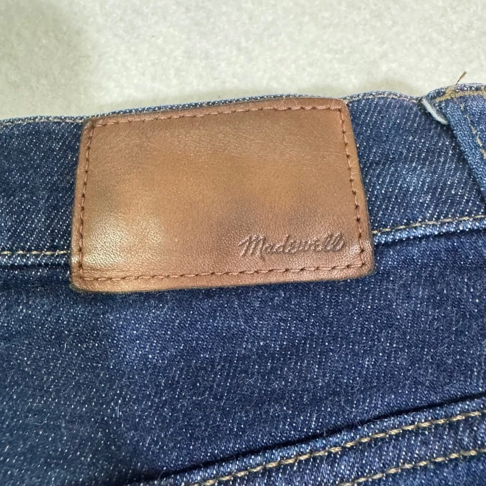 Madewell 9 Inch Mid-Rise Skinny Jeans Dark Wash Blue Size 31 Denim